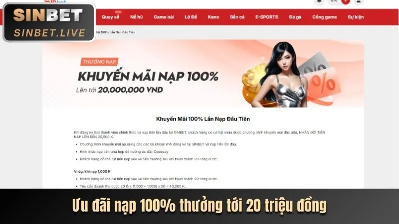 Tiền thưởng nạp lại hàng tuần